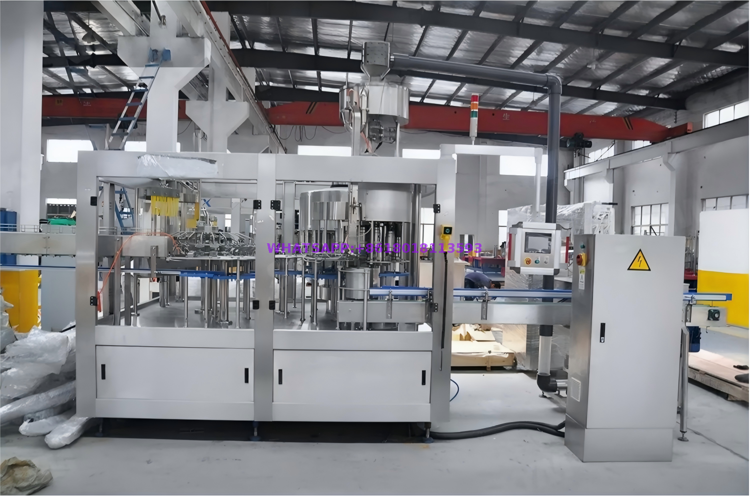 6000bph 350ml PET Bottle Pure Drink Automatic Water Filling Machine