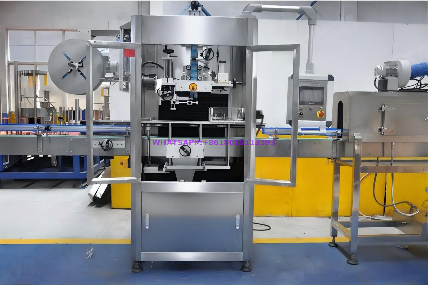 High Speed Heating Tunnel Shrink Sleeve Labeling Machine