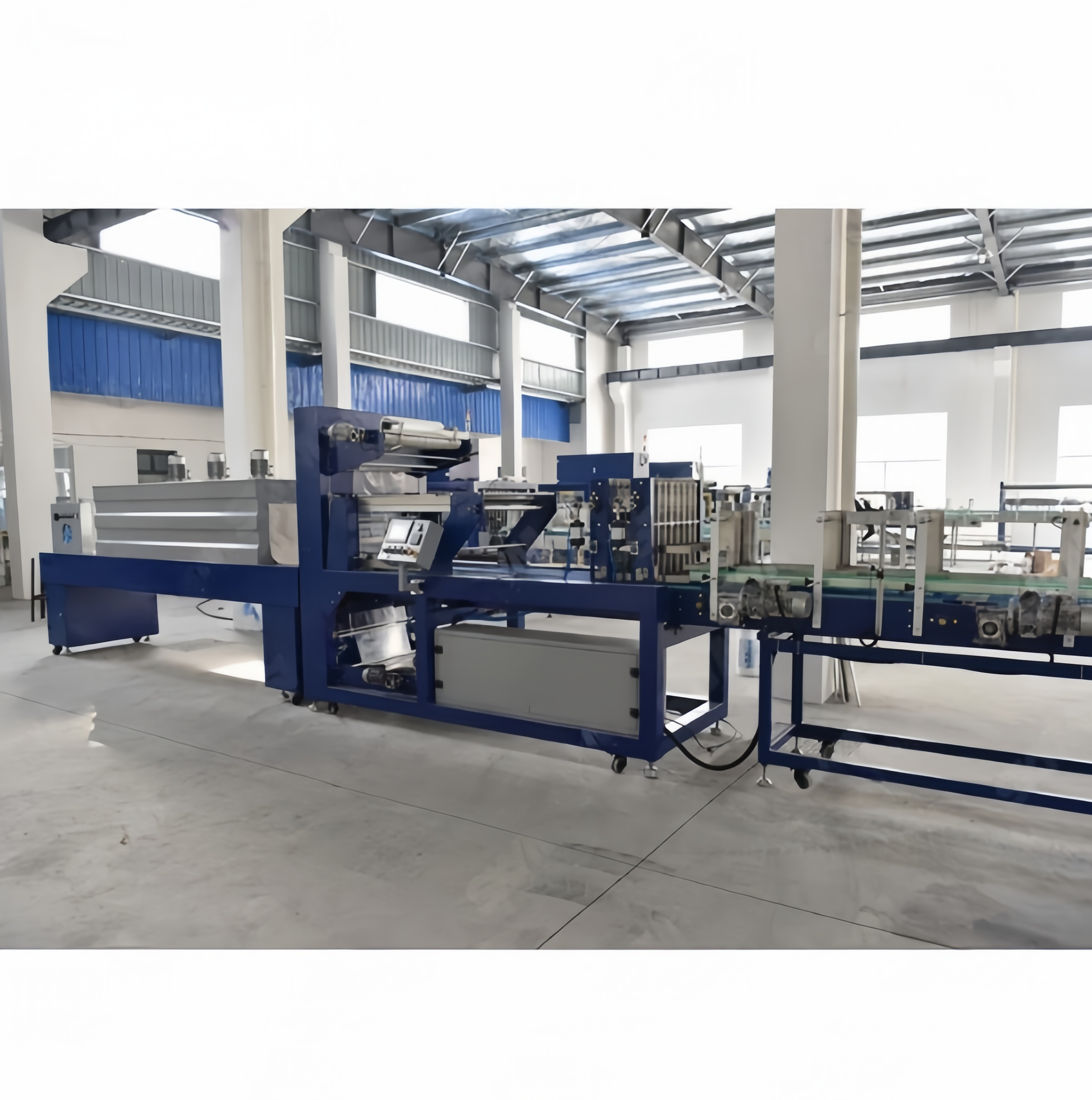 Automatic PE Film Heat Shrink Wrapping Machine Bottled Water Wrapping Shrink Sleeve Cutting Packaging Machines