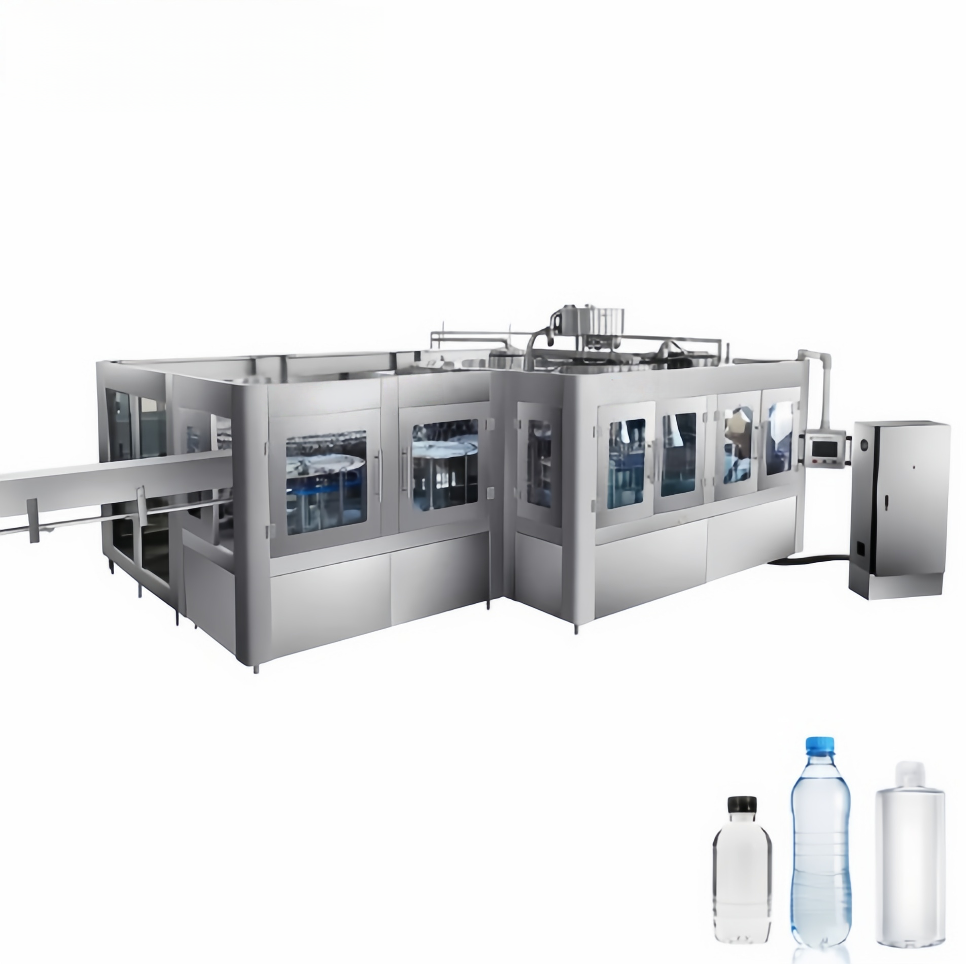 High Speed Automatic 500ml 1L PET Bottle Liquid Filling Bottling Machine Purified Spring Drinking Pure Water Production Line
