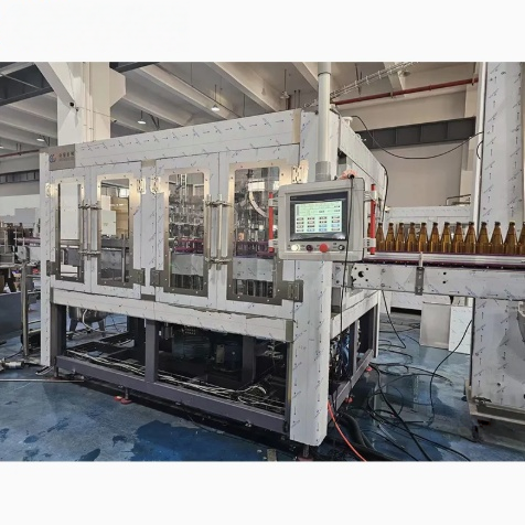 3500bph Full Automatic Glass Bottle PET Bottle Can Filling Machine for Wine Beer Gin Vodka Spirit Liquor Juice Packaging Labeling Printing Production Line
