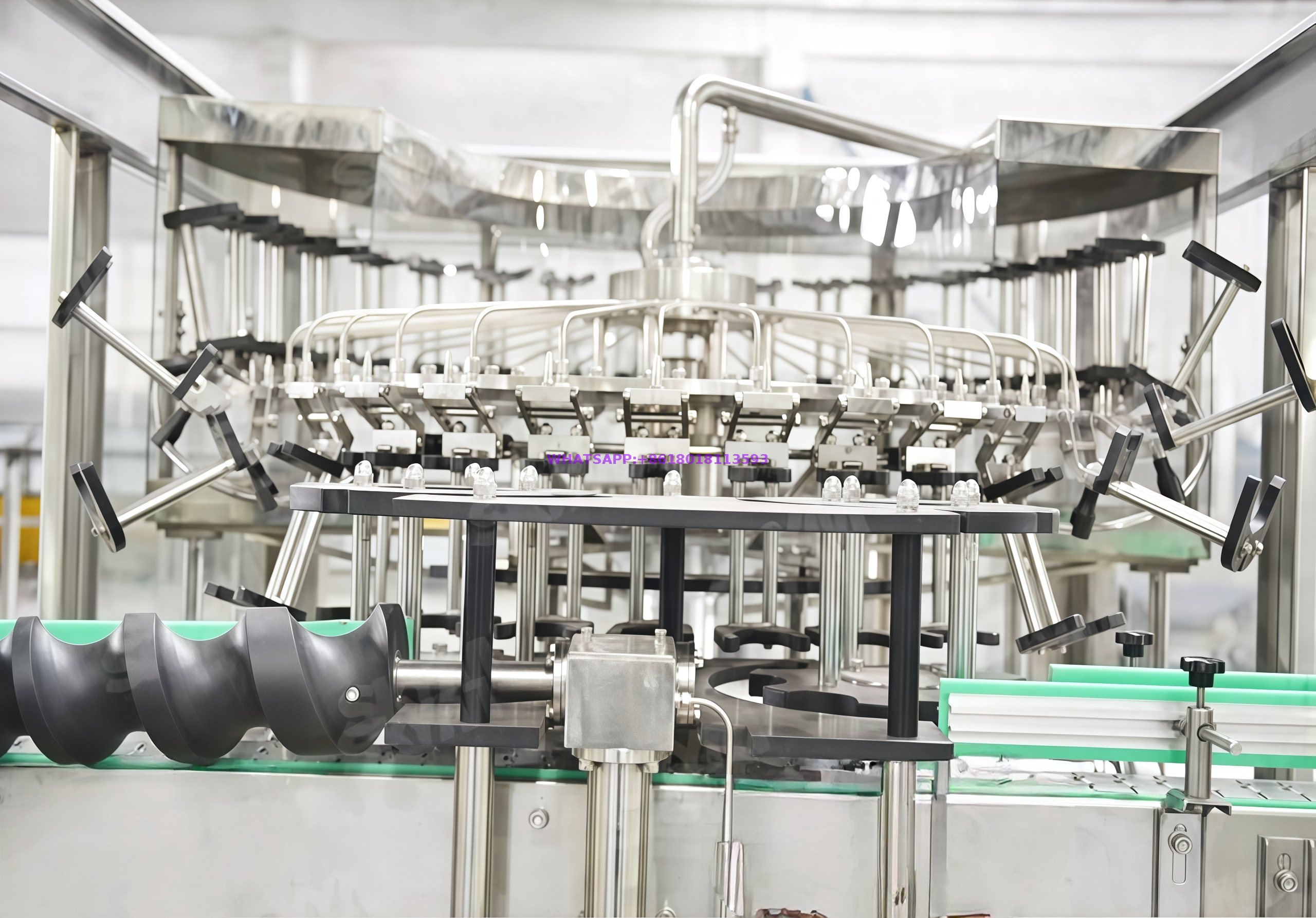 Full Automatic 500ml 3500bph Glass Bottle CSD Cola Filling Machine / 1000ml CSD Glass Bottle Beer Wine Filling Machine